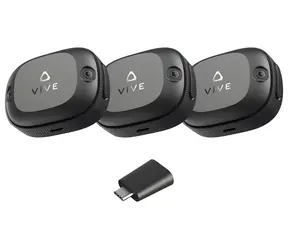 HTC VIVE Ultimate Tracker 3+1 Kit schwarz / VR -Bewegungssensor-Set / 6DoF-Tracking / 5-GHz-WLAN