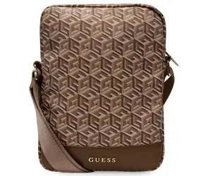 Guess G Cube Stripe braune Tablettasche / 10"