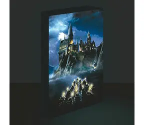 Pyramidenförmiges LED-Gemälde Hogwarts Harry Potter / Gemälde / 30x40 cm / LED-Hintergrundbeleuchtung