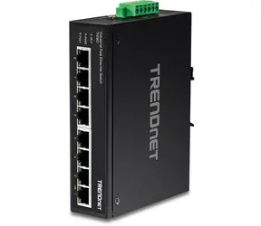 Trendnet Industrie-Switch DIN-Schiene / Switch / 8- Port Fast Ethernet / Unmanaged / IP30