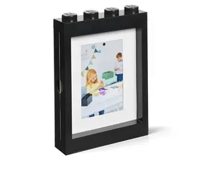 Lego Bilderrahmen schwarz / Bilderrahmen / für Fotos 10x15 oder 12x17 cm / ABS-Kunststoff