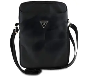 Guess Nylon Triangle Logo 10" schwarze Tablettasche