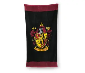 Cooles Harry-Potter-Badetuch mit Gryffindor-Motiv, 75 x 150 cm / Badetuch / 100 % Baumwolle
