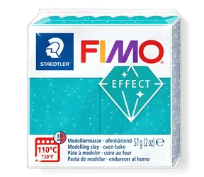 FIMO Modelliermasse Effekt Galaxy Türkis / 57 g / Ofenbrand 110 °C / 30 min