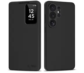 Tech-Protect SMART Wallet, mattschwarz / Hülle für Samsung Galaxy S26 Ultra / Brieftasche / Sichtfenster