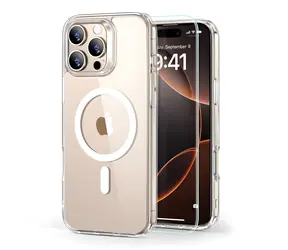 ESR Classic Hybrid HaloLock transparent / Hülle + gehärtetes Glas / Apple iPhone 16 Pro Max / MagSafe