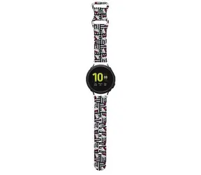 Hello Kitty Köpfe & Streifen schwarz 20 mm / Silikonarmband / universell