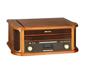Roadstar HIF-1993D+BT / Retro-Turm-Plattenspieler / CD/MP3/USB / Kassette / DAB+/FM Bluetooth / 2x5W RMS