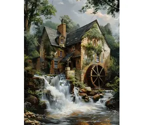 Norimpex Diamantmalerei Mühle / 30x40 cm