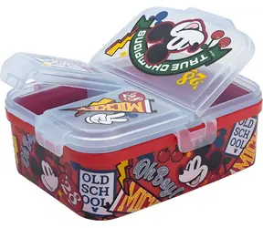 STOR XL Multi-Snackbox Mickey Mouse / Snackbox / 3 Fächer / BPA-frei