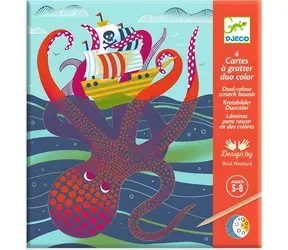 DJECO Rubbelbilder Auf See / Kreative Gestaltung / FSC-Papier