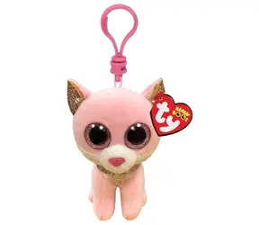 Ty Plüschkatze FIONA, rosa / 8,5 cm