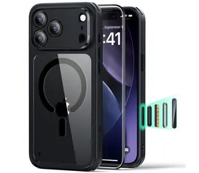 ESR Classic Hybrid MagSafe transparent schwarz / Schutzhülle und Glasset / Apple iPhone 17 Pro / MagSafe