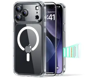ESR Classic Hybrid MagSafe transparent / Schutzhülle und Glasset / Apple iPhone 17 Pro Max / MagSafe