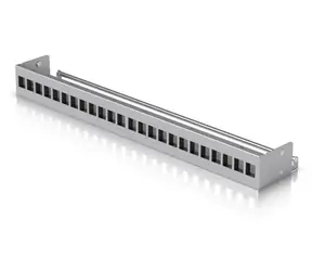 Ubiquiti UACC-Rack-Panel-Patch-Blank-24 grau / Patchpanel / 24 Ports / unbestückt / Keystone / 1 HE