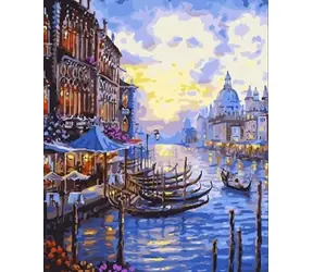 Norimpex Diamantmalerei Gondeln in Venedig / 30x40 cm