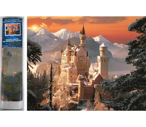 Norimpex Diamantmalerei Neuschwanstein im Winter / 30x40 cm