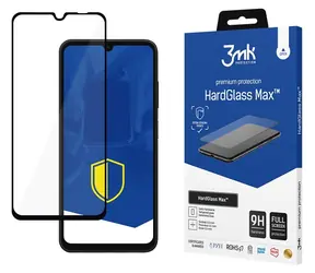3mk HardGlass Max Schwarz für Samsung Galaxy A05s / Schutzglas / Vollflächig gehärtetes Glas