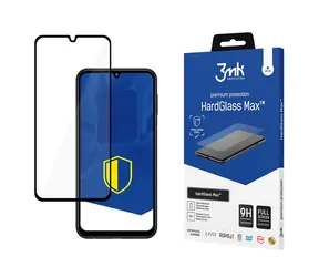 3MK HardGlass Max Schwarz / Gehärtetes Glas für Samsung Galaxy M34 5G / Vollständige Abdeckung / Verstärkt