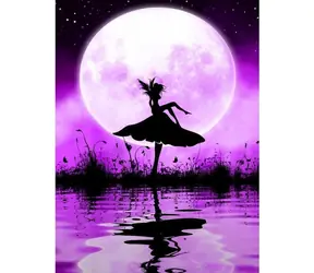 Norimpex Diamantmalerei Ballerina am Teich / 30x40 cm