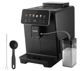 Sencor SES 9400BK ENZO schwarz / Kaffeevollautomat / 10 Getränke / 1450 W / 20 bar / 1,5 l / 250 g Behälter