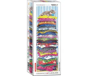EUROGRAPHICS Vertikales Puzzle Die Katze auf der Erbse / 1000 Teile / 33 x 99 cm
