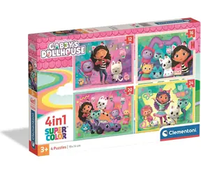 Clementoni Puzzle Gabinas Zauberhaus 4in1 / 12+16+20+24 Teile / ab 3 Jahren