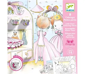 DJECO Malbücher „Prinzessin Pupi“ / 8 Doppelkarten / 3D-Effekt