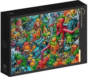 GRAPHICS Puzzle-Kunstkollektion: Robotopia / 1000 Teile / 69 × 47,8 cm