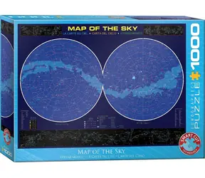 EUROGRAPHICS Puzzle-Weltkarte / 1000 Teile