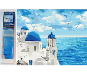 Norimpex Diamantmalerei Wolken über Santorin / 30x40 cm