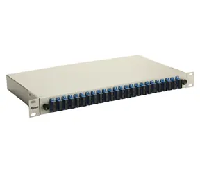 Equip Anschlussdose 24x SC OS2 grau / Optische Anschlussdose / 1 HE / OS2 Singlemode / 24x SC Duplex