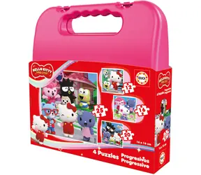 Educa Puzzle im Koffer Hello Kitty 4in1 / 12, 16, 20 und 25 Teile