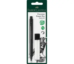Faber-Castell Präzisionsradierer Schwarz / Radierer / Nachfüllbar /  2,5 mm / 4 Minen