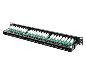 Lanberg schwarz / Patchpanel / 48 Ports / Cat6 / UTP / 1 HE / 19"
