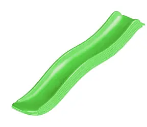 Rutsche mit Wasseranschluss, grün, 175 cm / Rutsche / Tragfähigkeit 50 kg / Einstiegshöhe 90 cm