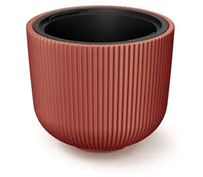 Blumentopf MILLY mit Einsatz aus Kupfer / Blumentopf / 39,1 cm / Höhe 32,1 cm / Kunststoff