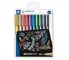 Staedtler Metallic / Marker / runde Spitze / Farbmix / 10 Stück / 1-2 mm