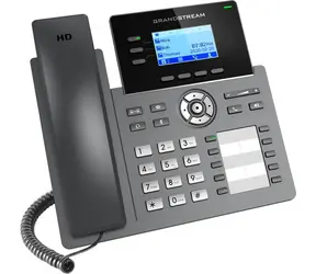Grandstream GRP2604P / VoIP-Telefon / 6 SIP-Konten / 2,48"-LCD-Display / 10 BLF-Tasten / 2 Gigabit-LAN-Anschlüsse / PoE