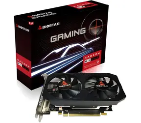 Biostar Radeon RX 560 4GB / Grafikkarte / 1275 MHz / 4 GB GDDR5 / 128 Bit / DVI + HDMI + DP
