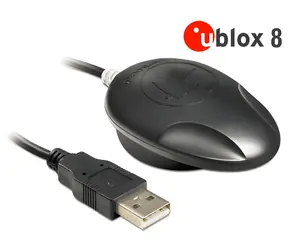 NaviLock NL-8002U / GNSS-Empfänger / u-blox 8 Chipsatz / USB-A / Positionsgenauigkeit 2,5 m