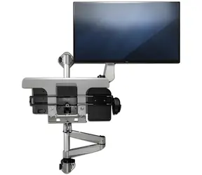 StarTech Steh-Sitz-Wandmonitorhalterung silber / Monitorhalterung / bis zu 30 Zoll / VESA 100x100 / Tragkraft 9 kg