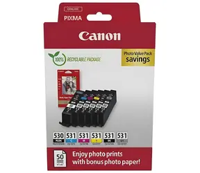 Canon PGI-530/CLI-531 PGBK/C/M/Y/BK/GY Photo Value