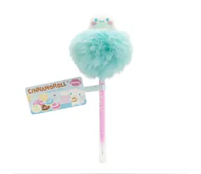 BLUESKY Cinnamoroll Pompon Kugelschreiber / Sanrio / flauschiger Pompon / schwarze Mine