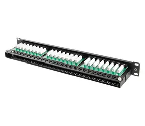 Lanberg schwarz / Patchpanel / 48 Ports / Cat5e / UTP / 1 HE / 19"