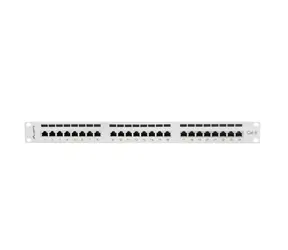Lanberg grau / Patchpanel / 24 Ports / RJ-45 / CAT6 / FTP geschirmt / 1 HE / 19"
