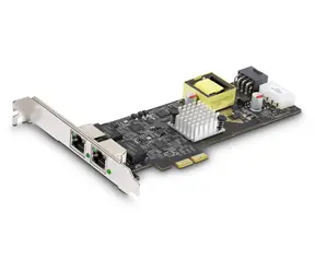 StarTech 2- Port 2,5-GbE-PoE-Netzwerkkarte / Netzwerkkarte / PCIe / 2x RJ-45 / 2,5 Gbit/s / Intel I225-V