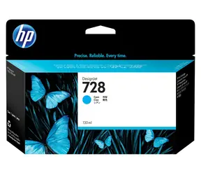 HP 728 Cyan / Tintenpatrone / DesignJet T730, T830 / 130 ml