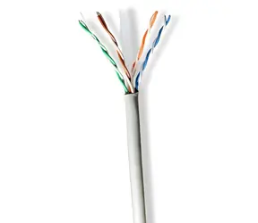 Nedis CAT6 grau / Installationskabel / U/UTP / 305 m / Innenbereich / rund / PVC