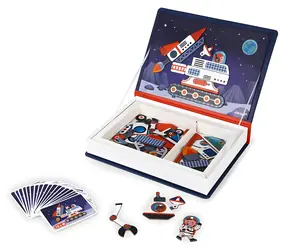 JANOD Magnetbuch Universum / 52 Teile / 18 Karten / ab 3 Jahren